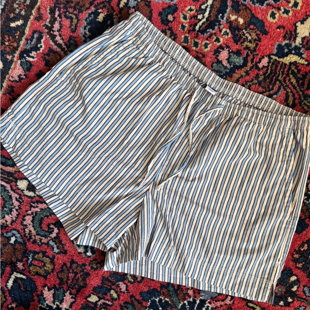 Old Navy Blue and White Striped Women's Shorts